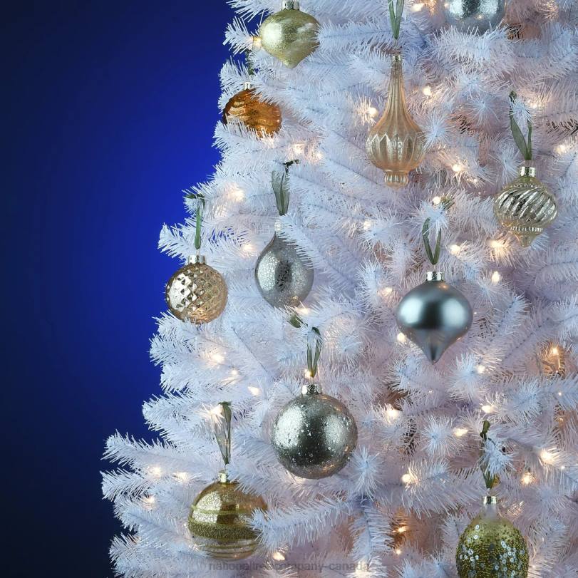 H4X0519National Tree Company 20-Piece Christmas Tree Ornament Set, Yuletide Glam Collection