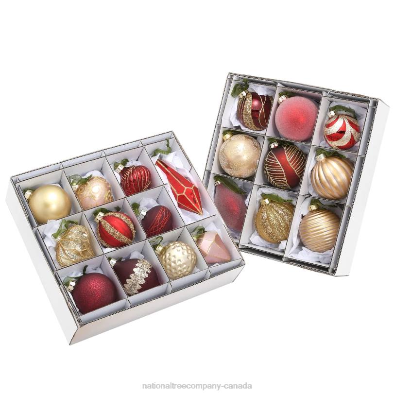 H4X0526National Tree Company 20-Piece Christmas Tree Ornament Set, Vienna Waltz Collection