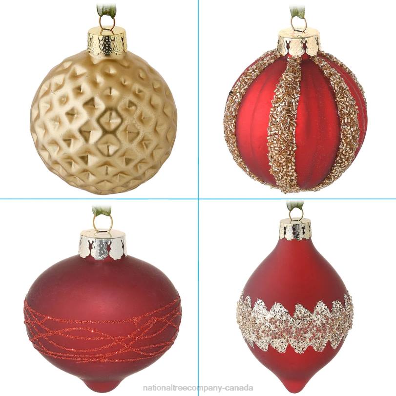 H4X0526National Tree Company 20-Piece Christmas Tree Ornament Set, Vienna Waltz Collection