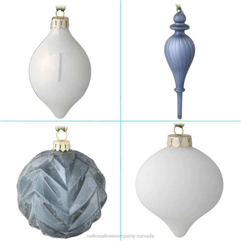 H4X0532National Tree Company 20-Piece Christmas Tree Ornament Set, Arctic Lights Collection