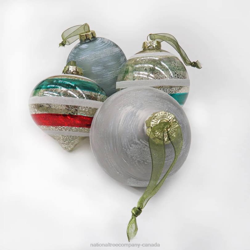 H4X0538National Tree Company 24 Piece HGTV Home Collection Nostalgic Traditions Ornaments