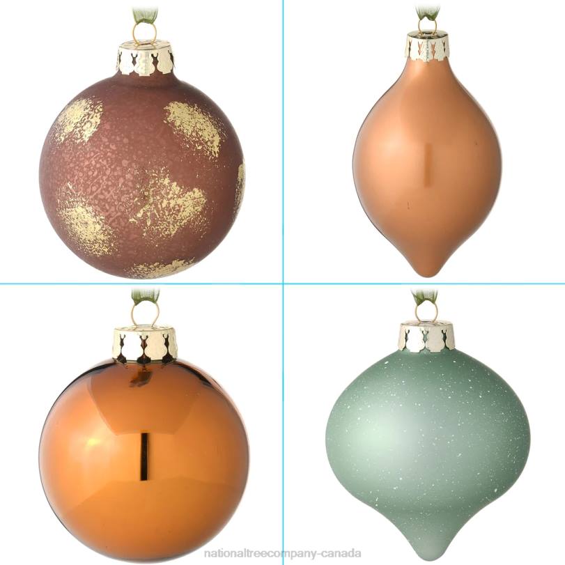 H4X0586National Tree Company 20-Piece Christmas Tree Ornament Set, Alpine Collection