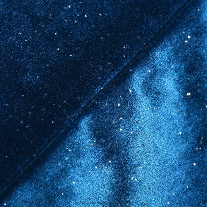 H4X0570National Tree Company 48in Arctic Lights Collection Navy and Silver Tree Skirt