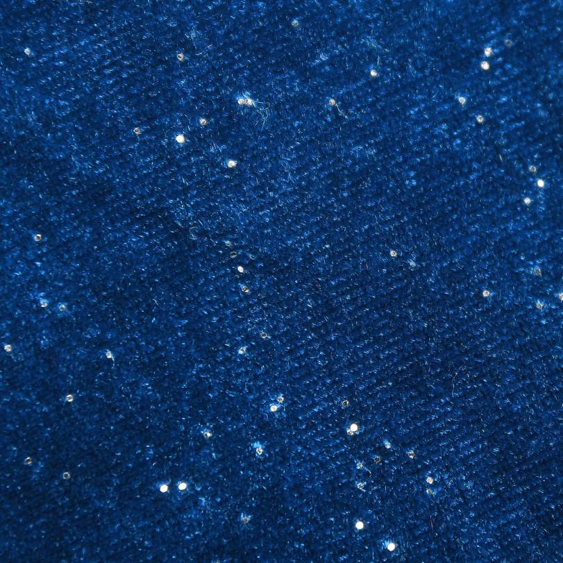 H4X0570National Tree Company 48in Arctic Lights Collection Navy and Silver Tree Skirt