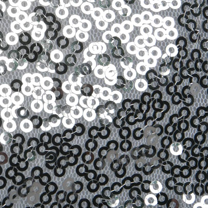 H4X0570National Tree Company 48in Arctic Lights Collection Navy and Silver Tree Skirt