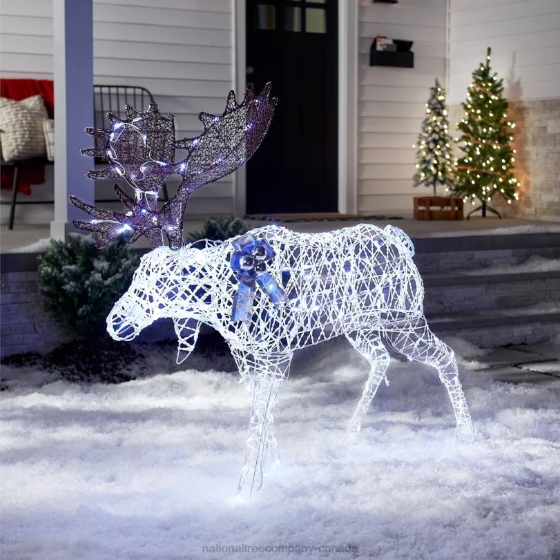 H4X0592National Tree Company 50in Pre-lit Moose Decoration