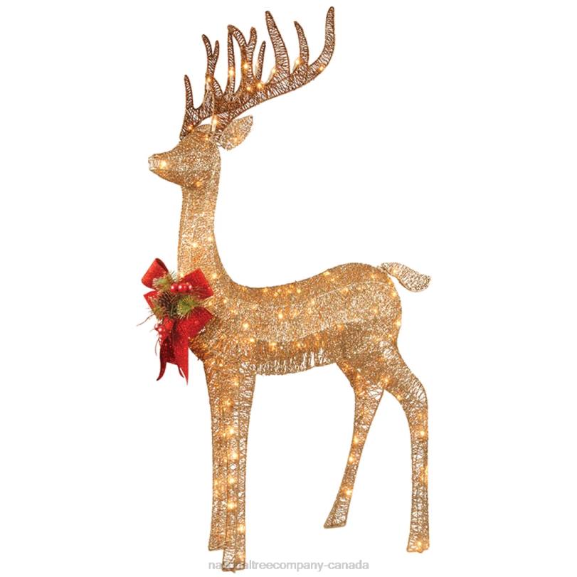 H4X0606National Tree Company 48in Pre-lit Standing Reindeer