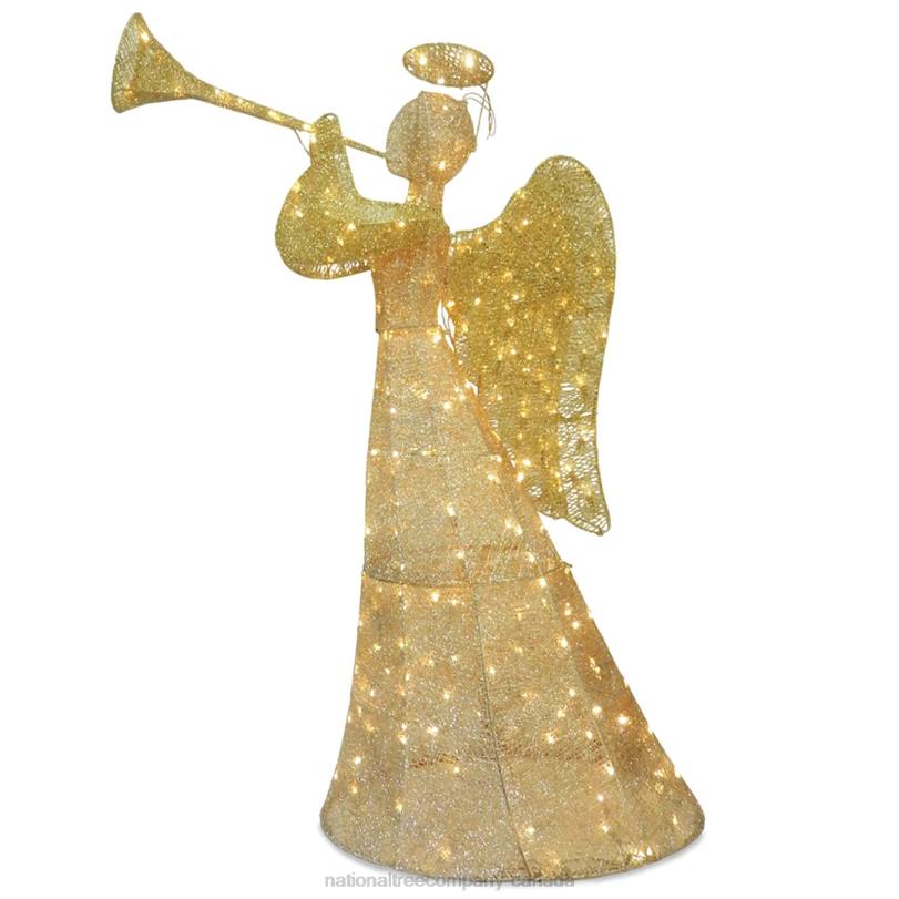 H4X0608National Tree Company 60in. Angel Decoration with LED Lights