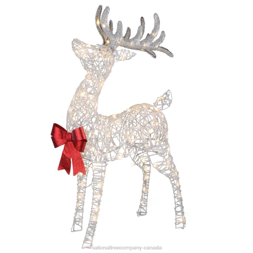 H4X0625National Tree Company 48 in. Pre-lit Standing Buck