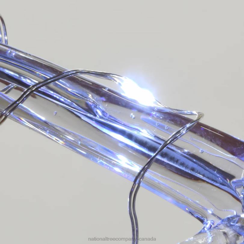 H4X0632National Tree Company LED Light Ice Crystal Snowflakes, Set of 2