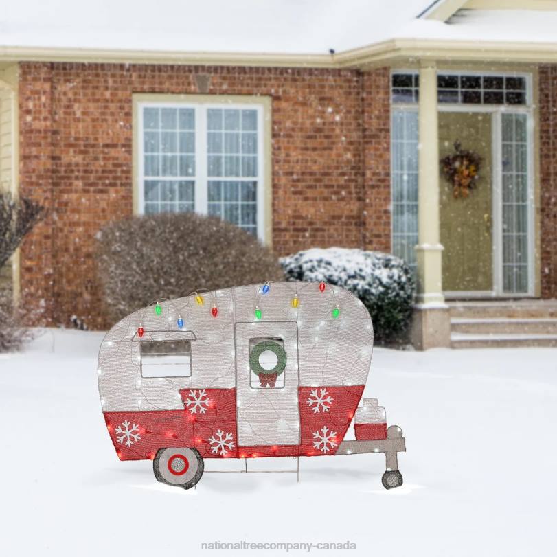 H4X0643National Tree Company 32in Pre-Lit Christmas Camper