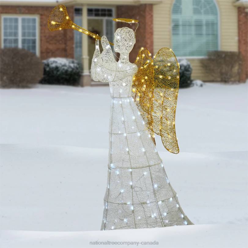 H4X0670National Tree Company 60in. Angel Decoration with LED Lights