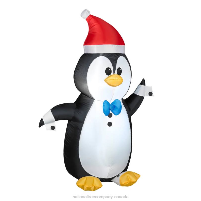 H4X0659National Tree Company Inflatable Waving Penguin, LED Lights, Plug In, Christmas Collection, 4 Feet