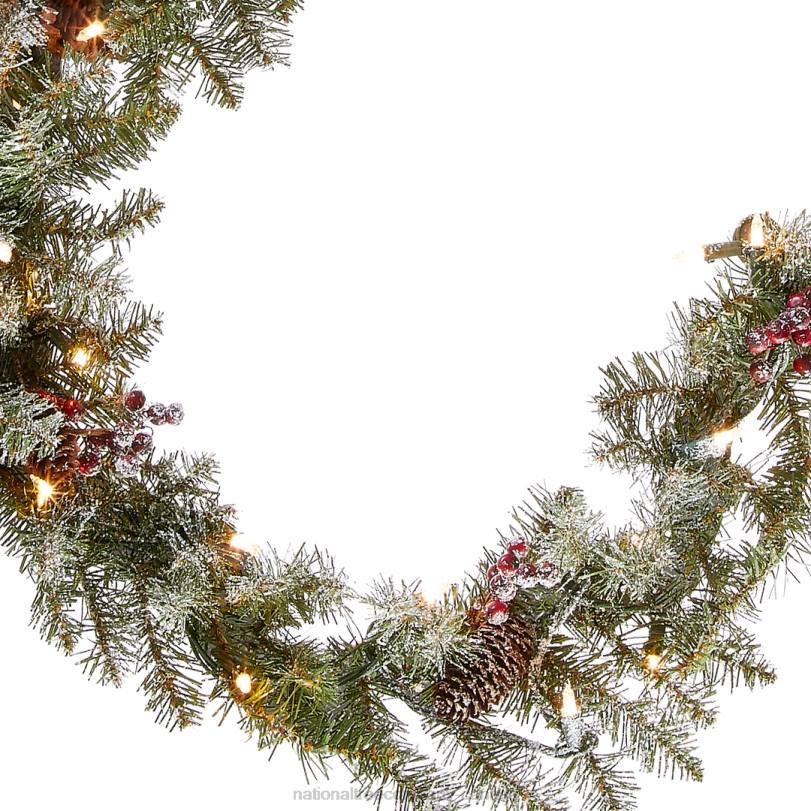 H4X0346National Tree Company 9 ft. Dunhill(R) Fir Garland with Clear Lights