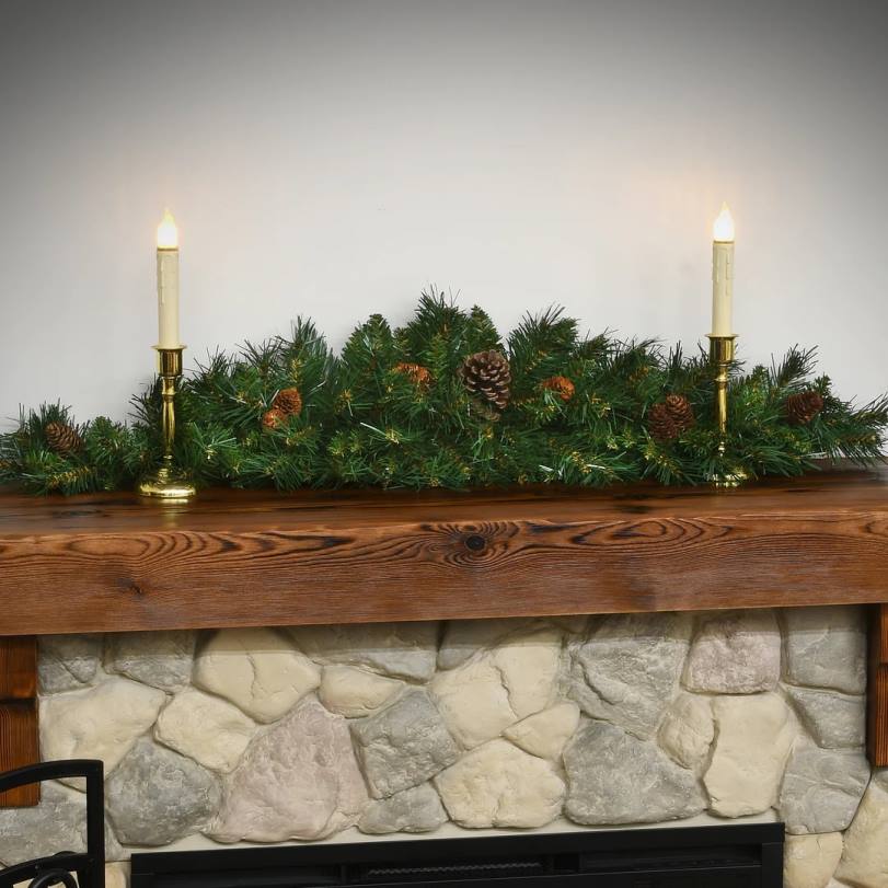 H4X0448National Tree Company 36in Pine Cone Crescent