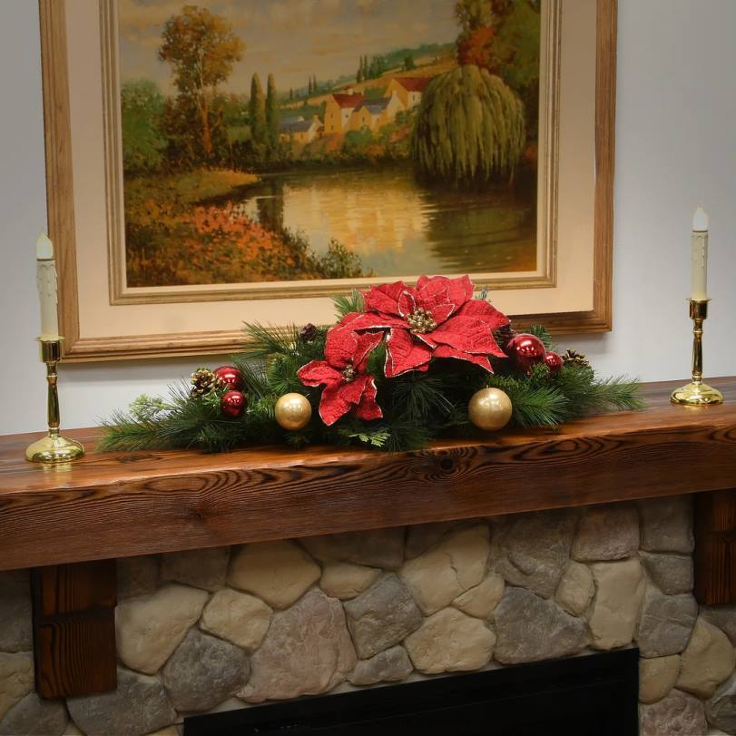 H4X0459National Tree Company 30in Decorative Collection Home for the Holidays Centerpiece