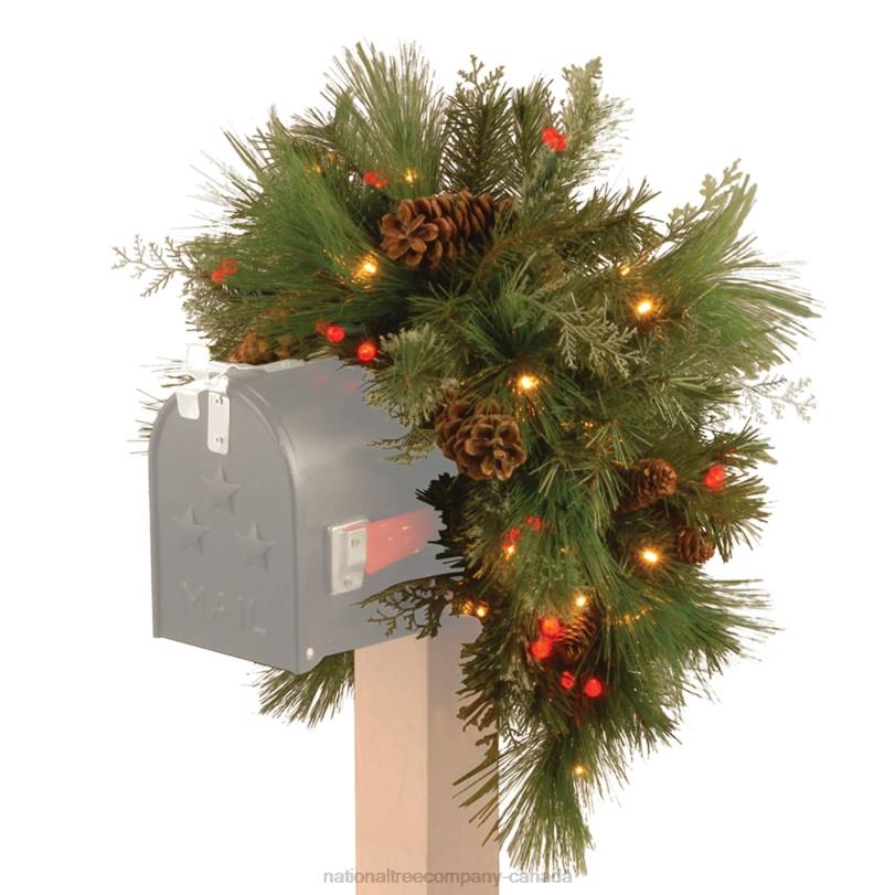H4X0467National Tree Company White Pine Mailbox Swag
