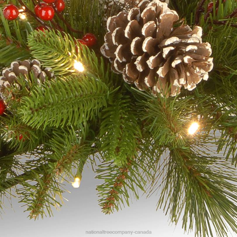 H4X0473National Tree Company Bristle Berry Candleholder Centerpieces