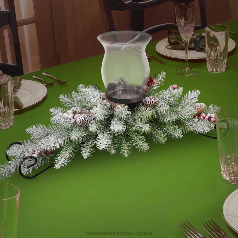 H4X0476National Tree Company 30 in Dunhill(R) Fir Centerpiece and Candle Holder