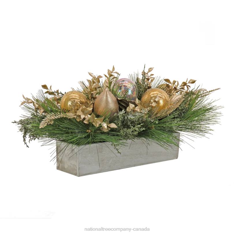 H4X0497National Tree Company 11in HGTV Home Collection Champagne Wishes Arrangement