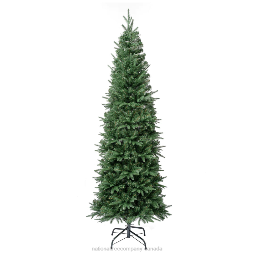 H4X012National Tree Company First Traditions Duxbury Slim Christmas Tree with Hinged Branches, 6 ft