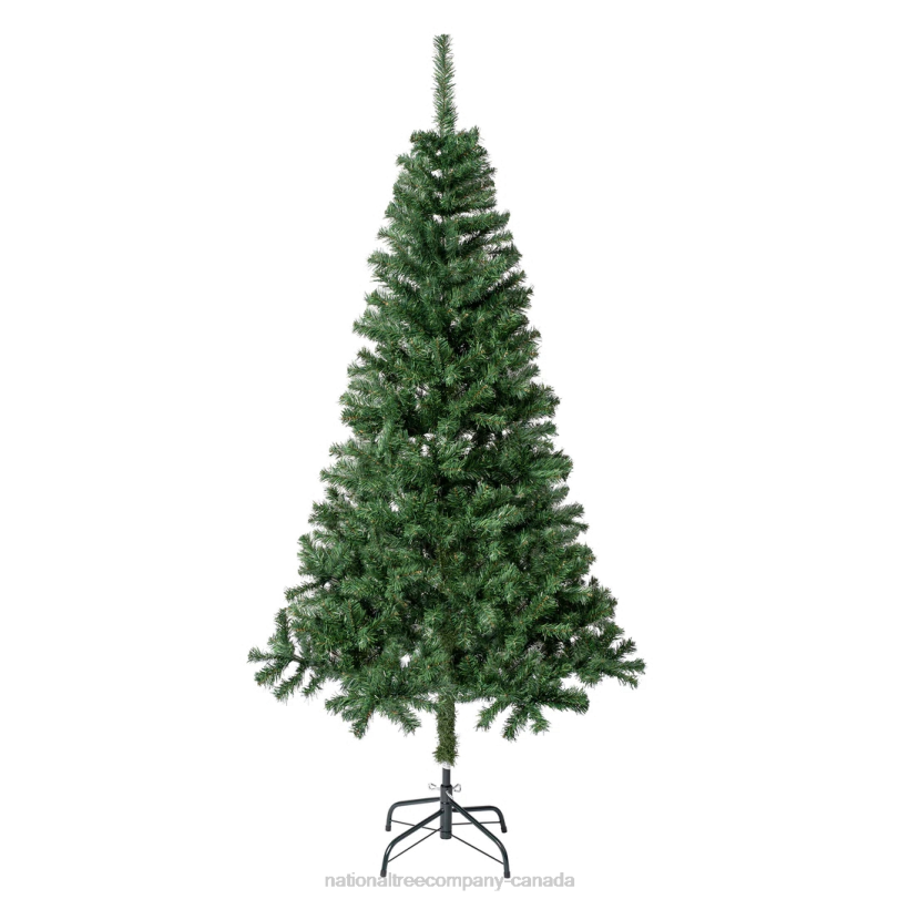 H4X025National Tree Company First Traditions Artificial Linden Spruce Wrapped Christmas Tree, Fire Resistant and Hypoallergenic, 6 ft