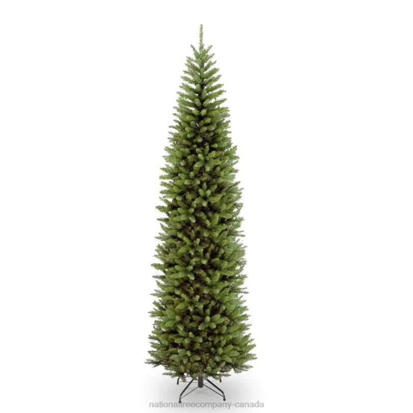 H4X0118National Tree Company Artificial Slim Christmas Tree, Green, Kingswood Fir, Includes Stand, 9 Feet
