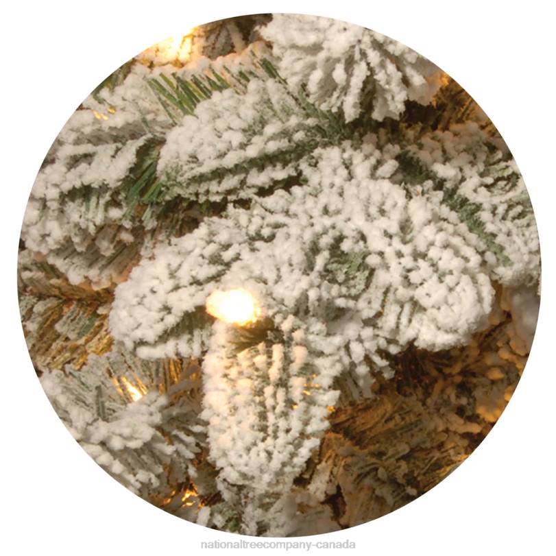 H4X0128National Tree Company Pre-Lit 'Feel Real' Artificial Christmas Tree, Everest Fir, Green, White Lights, Includes Stand, 7.5 Feet