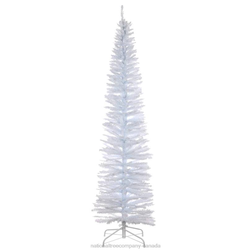 H4X0196National Tree Company Artificial Christmas Tree, White Tinsel, Includes Stand, 7 feet