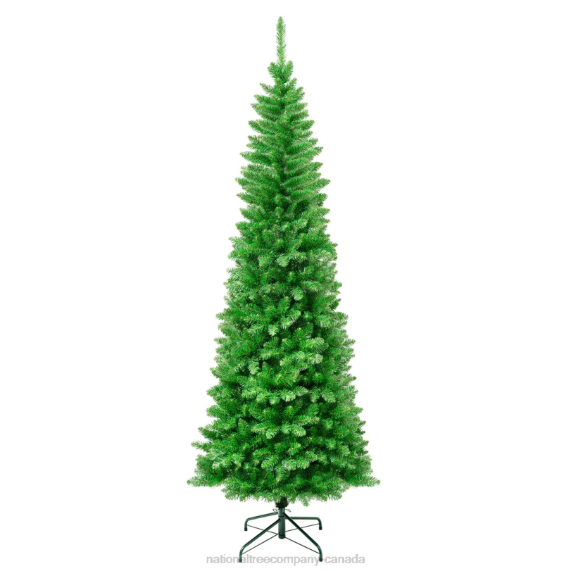 H4X0215National Tree Company First Traditions Rowan Pencil Slim Christmas Tree, 7.5 ft