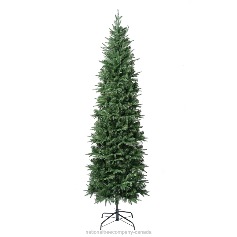 H4X064National Tree Company First Traditions Duxbury Slim Christmas Tree with Hinged Branches, 7.5 ft