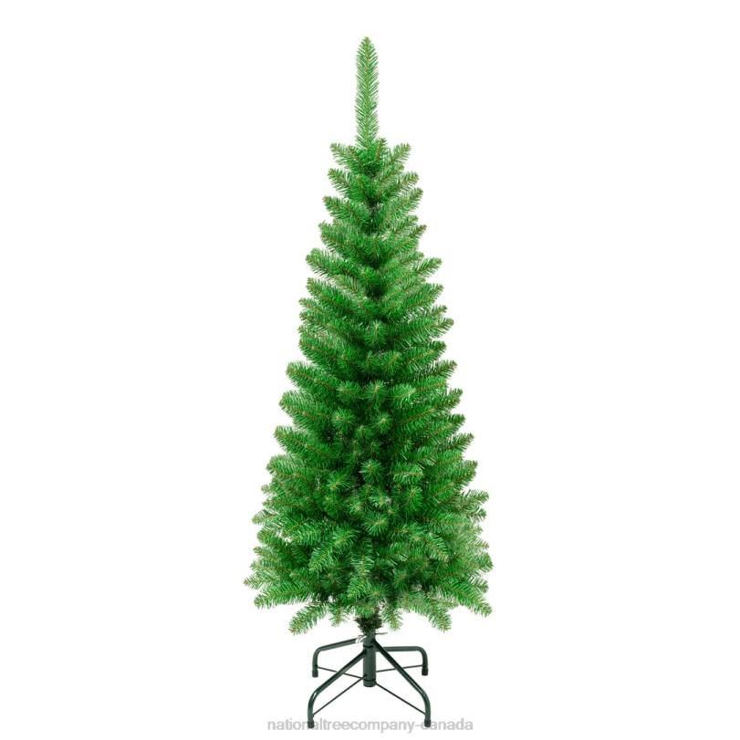 H4X075National Tree Company First Traditions Rowan Pencil Slim Christmas Tree, 4.5 ft